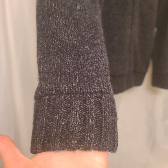 Men's Gray Zip-Up Sweater by WindRiver - Picture 3 of 10